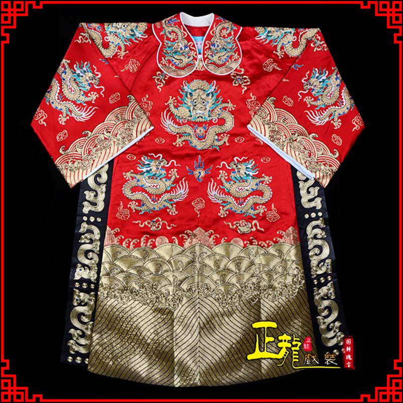 长岛皇帝蟒袍全金八宝团龙蟒