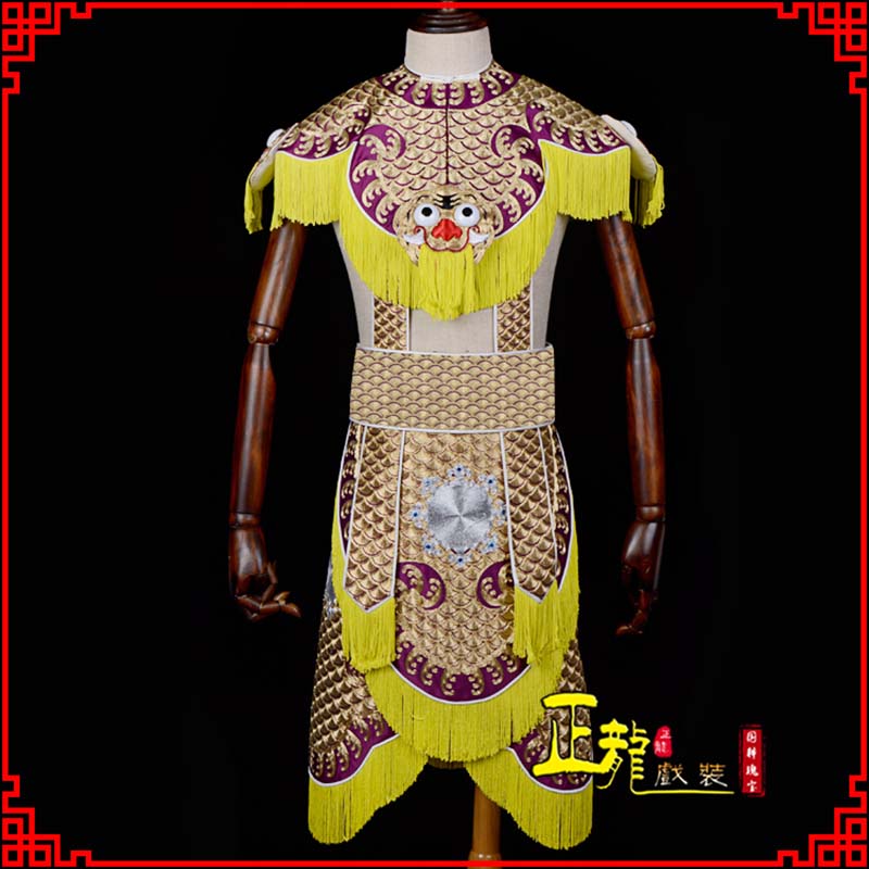 长岛武将士兵云肩鱼鳞侉子